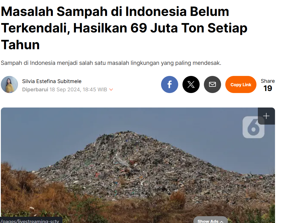 Masalah Sampah di Indonesia